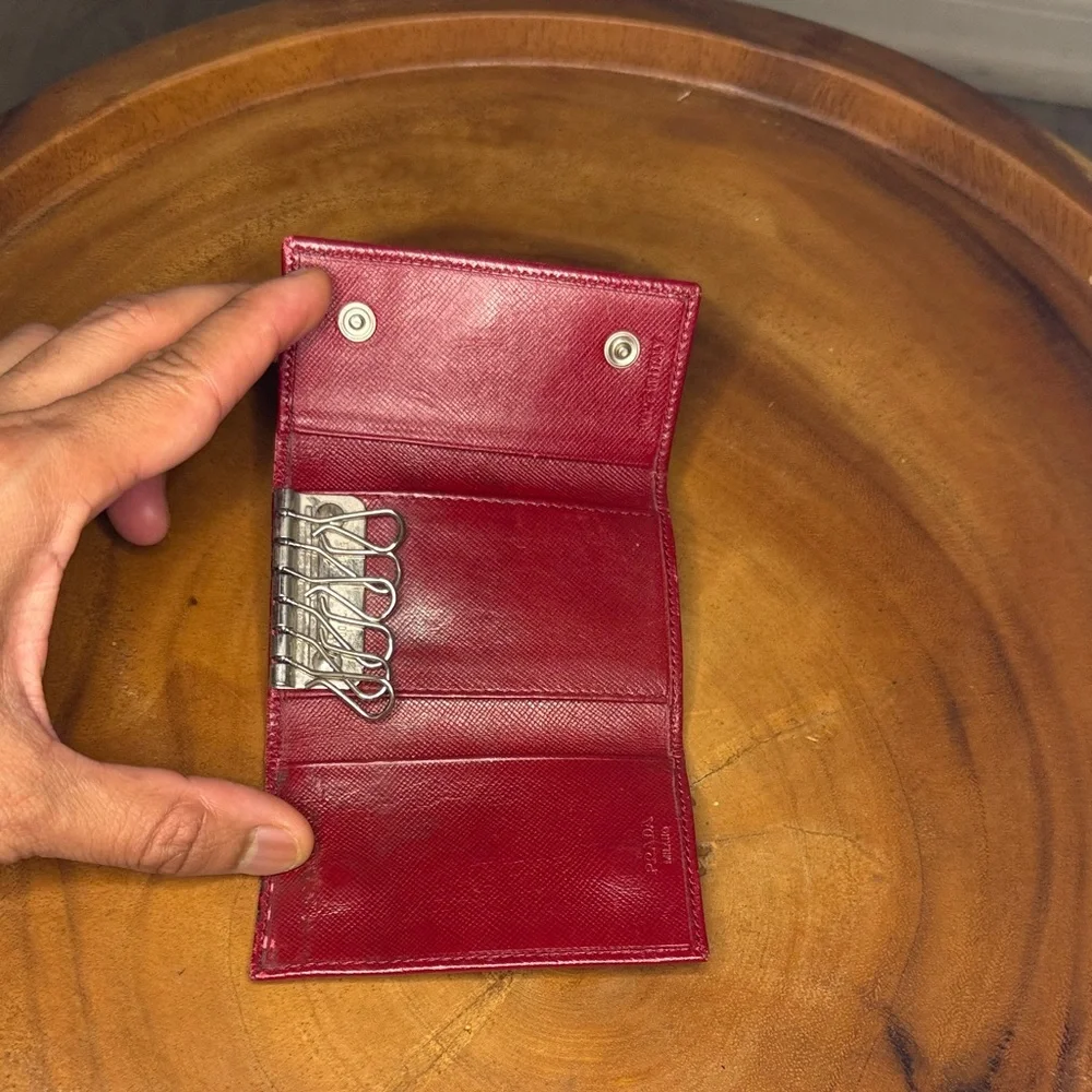 Prada Crimson Card Holder